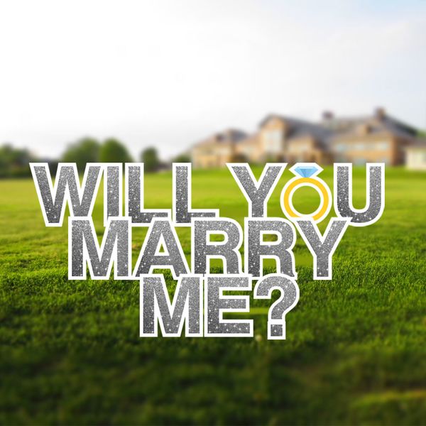 Will You Marry Me signs