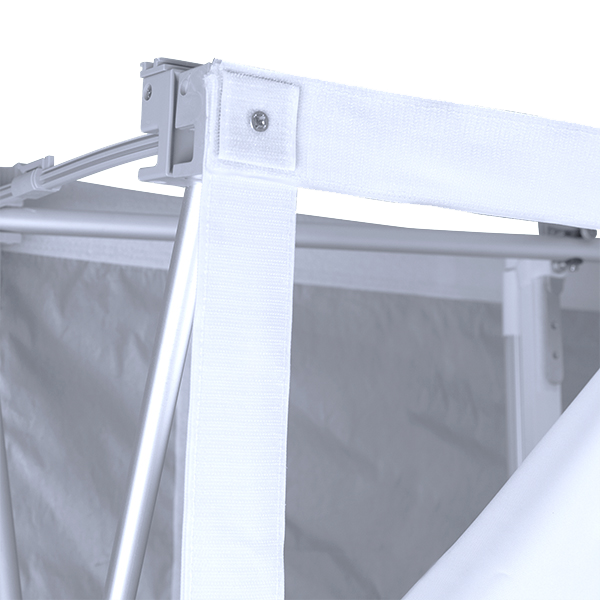 Print attaches to frame with hook-and-loop fastener Print attaches to frame with hook-and-loop fastener