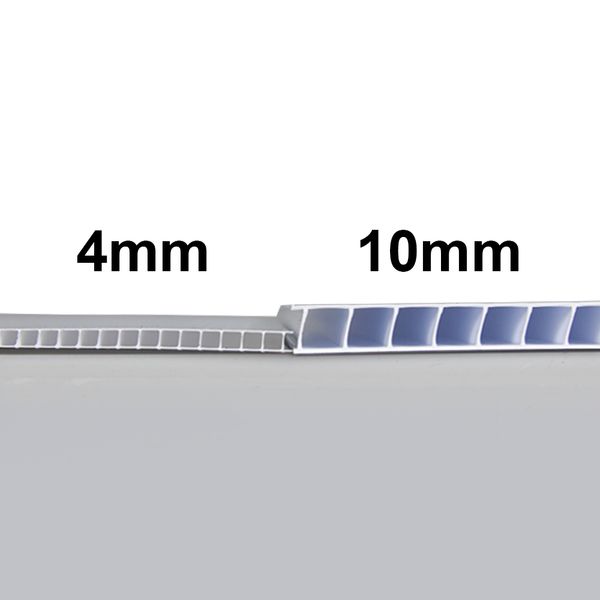 Choose between a 4mm or 10mm material 2 material thicknesses