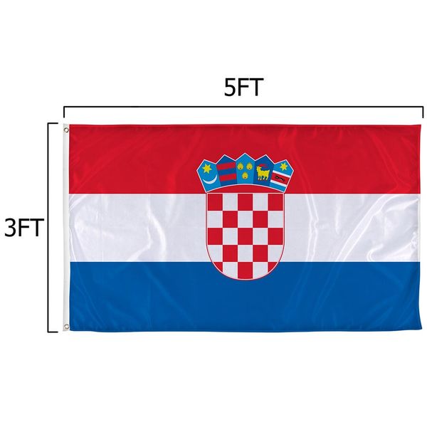 Croatia Flags Dimensions