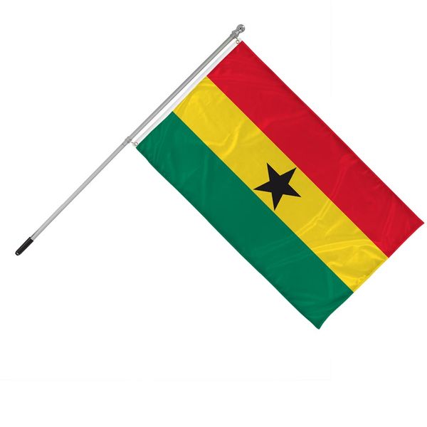Country flag on our handheld pole Flag on handheld pole