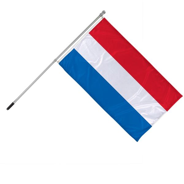 Flag with handheld pole