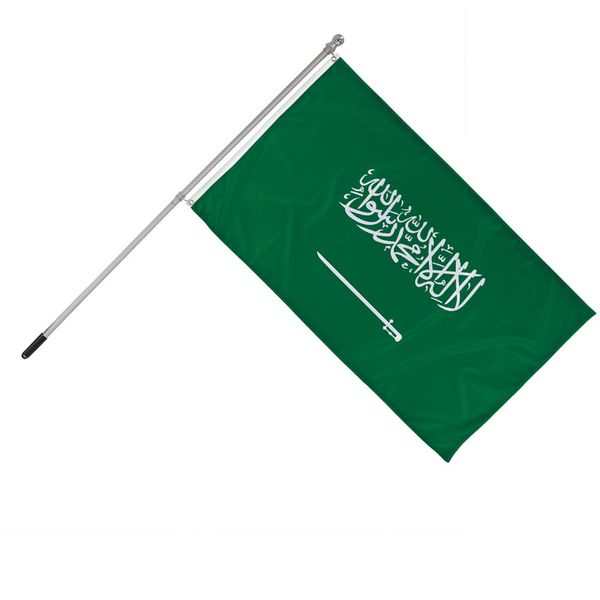 Country flag on our handheld pole Flag on handheld pole
