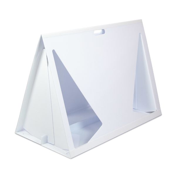 Frame is made from durable corrugated plastic