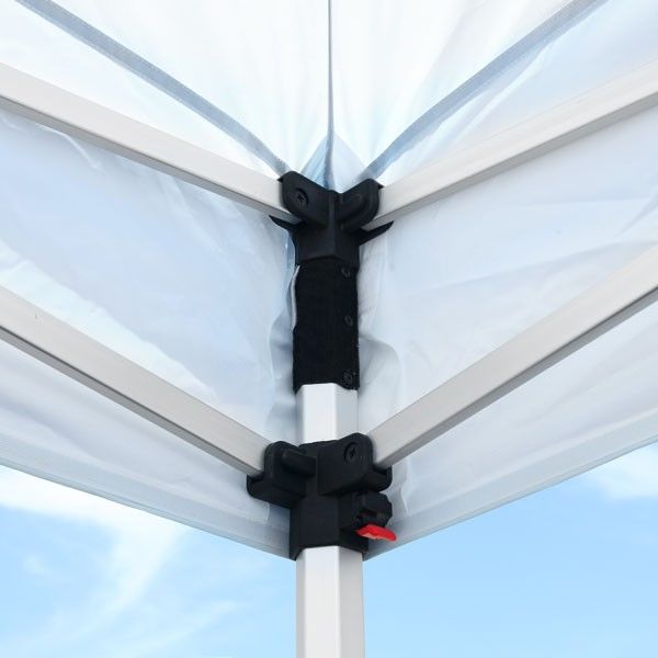 Hook-and-loop fastener keeps tent secured to frame Hook-and-loop fastener keeps tent secured to frame