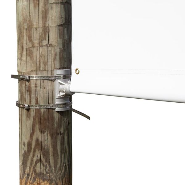 Extra bands can be added to street banner brackets Extra bands can be added to street banner brackets