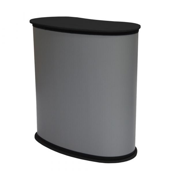 How the oval counter looks before adding a print Oval counter without banner