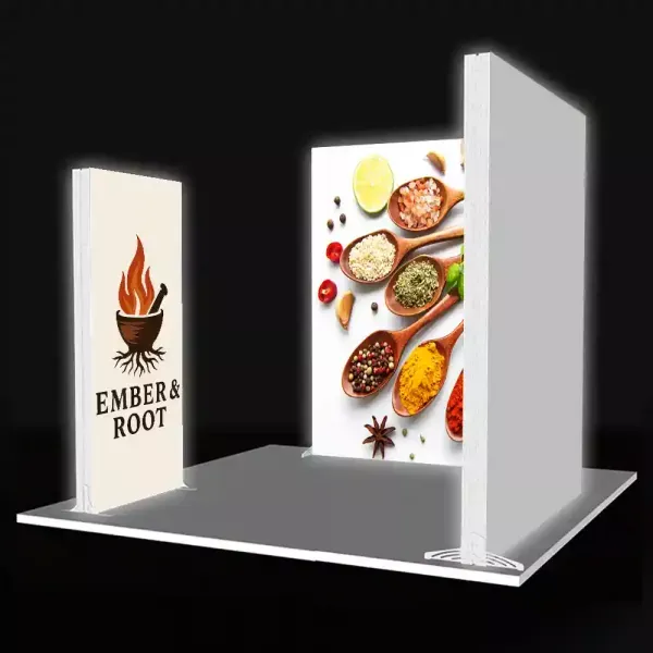 View of the non-printed back wall option.