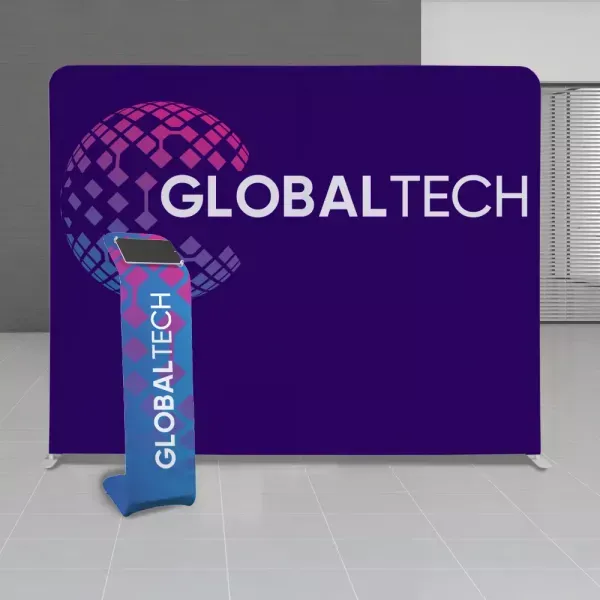 Tradeshow booth 10 with a background