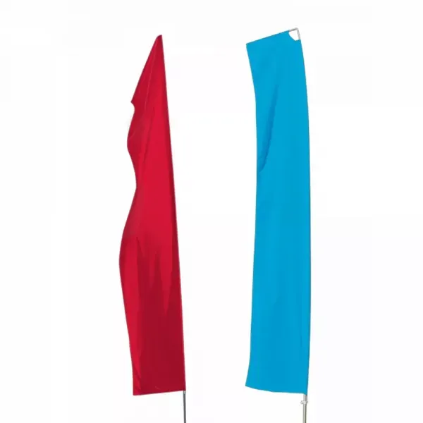 Solid color rectangular feather flags