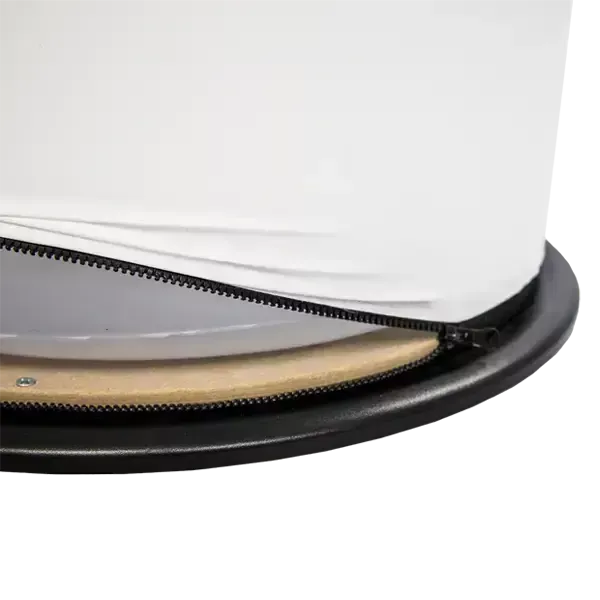 24" size with zipper closure on the bottom
