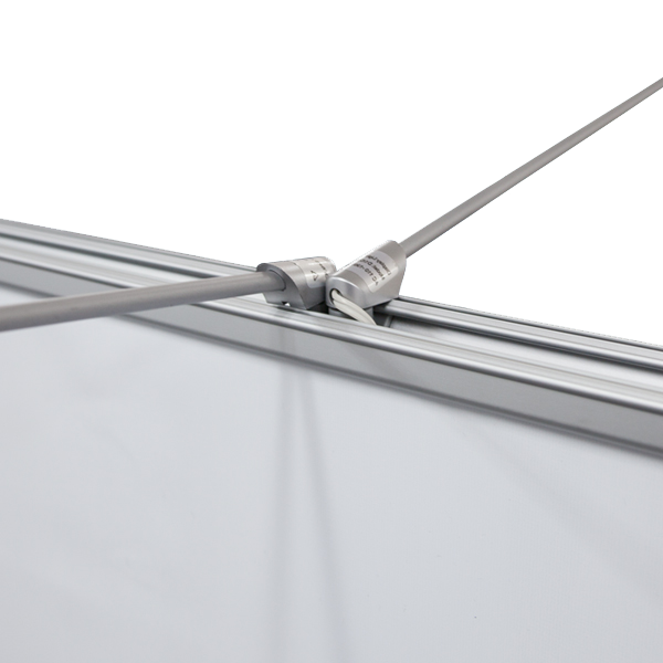 Dual Sided Roll Ups can accommodate 2 Roll Up Banner Stand Lights, some up to 4 lights