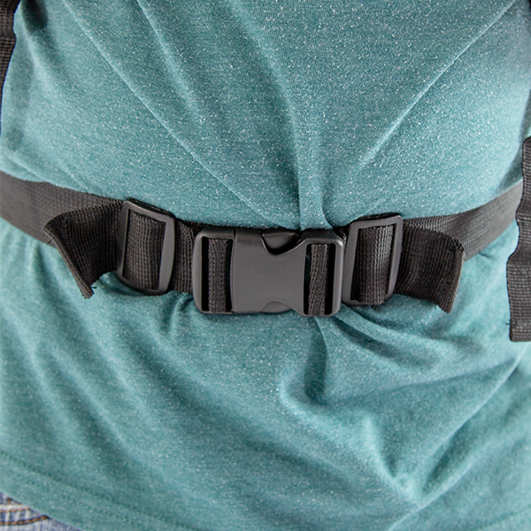 Buckle snaps into place for extra security Buckle snaps