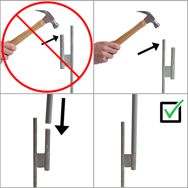 Step-by-step guide on how to properly install your ground stake Base assembly