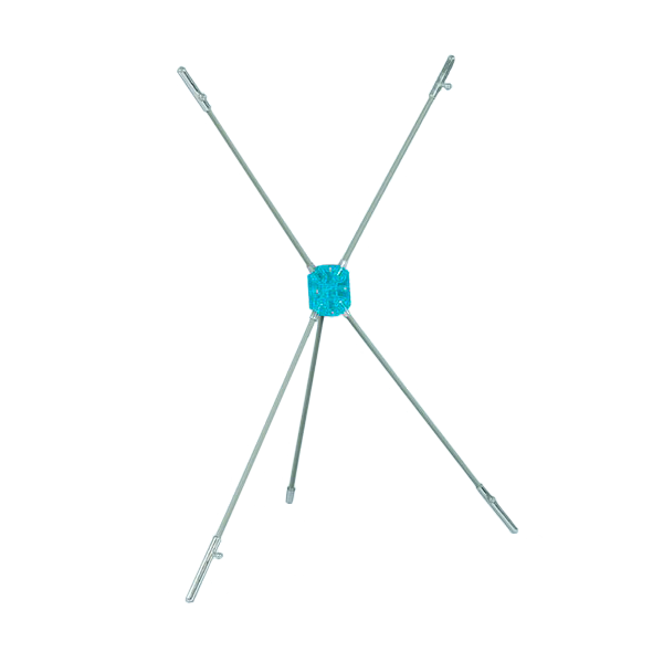Hardware easily folds open Foldable frame