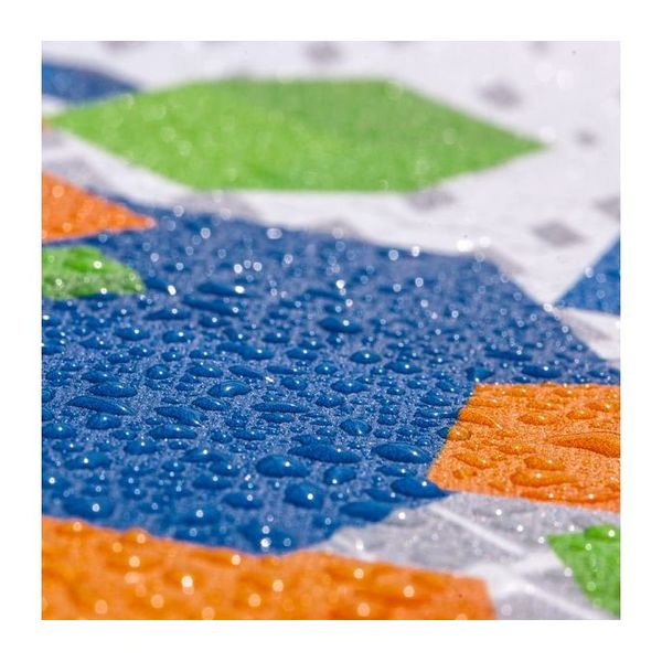 The pop up tent made of Sundeco FR 6 oz, which is water-resistant, resistant to UV rays and scratches