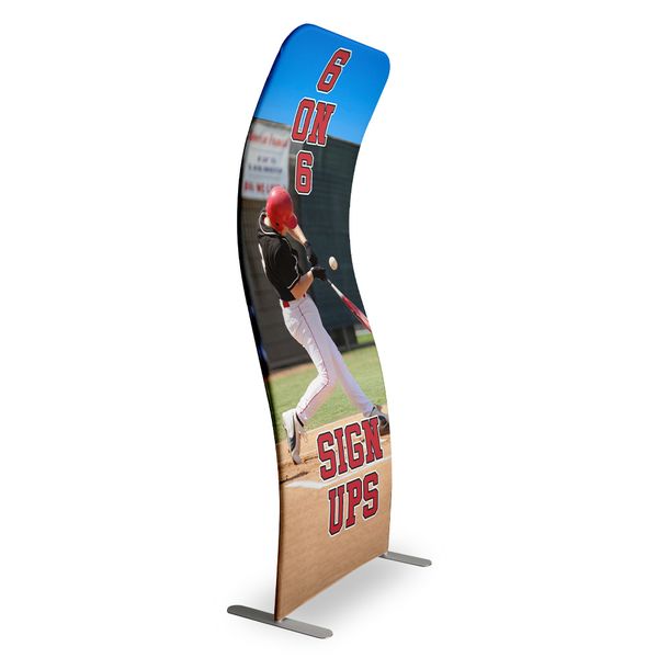 Cuved Stretch Banner Stand