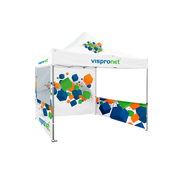 Pop Up Tent Premium 13x13 with a full wall and two panoramic window walls Pop Up Tent Premium 13x13 with a full wall and two panoramic window walls