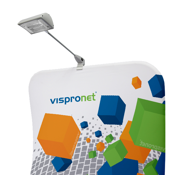 Gray Halogen Banner Stand Light w/ Stretch Banner Stand Gray Halogen Banner Stand Light w/ Stretch Banner Stand
