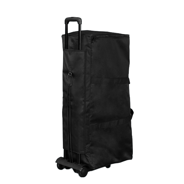 Soft carrying bag can be paired with optional Pop Up Portable Booth Trolley to allow for easy transport Soft carrying bag can be paired with optional Pop Up Portable Booth Trolley to allow for easy transport