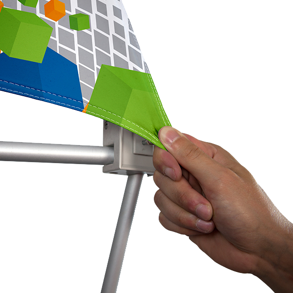 Designs printed on material with slight stretch to allow for attachment