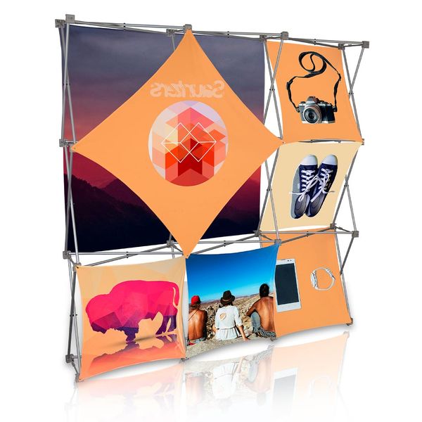 Stretch Panel Pop Up Booth 7.4ft x 7.4ft - 3301
