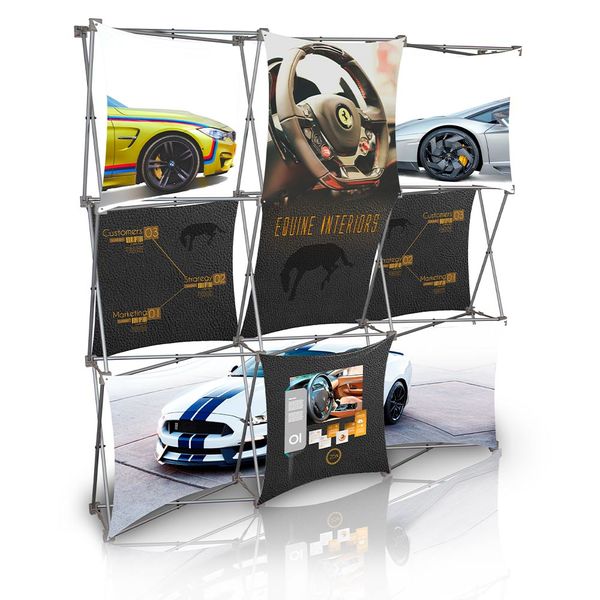 Stretch Panel Pop Up Booth 7.4ft x 7.4ft - 3324
