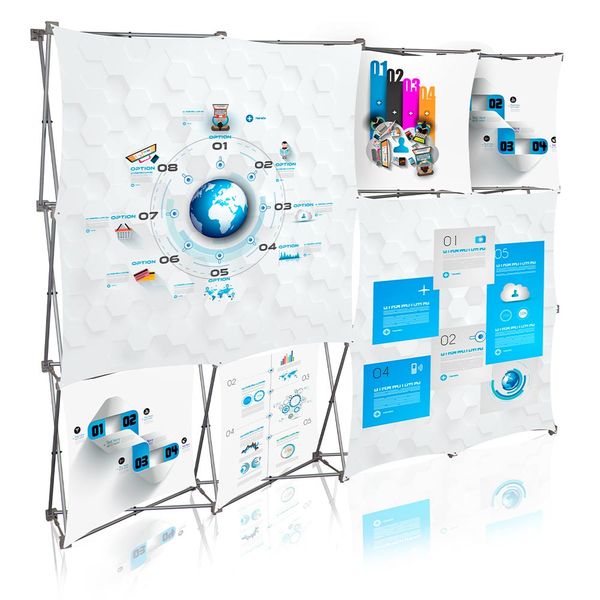 Stretch Panel Pop Up Booth 9.8ft x 7.4ft - 430
