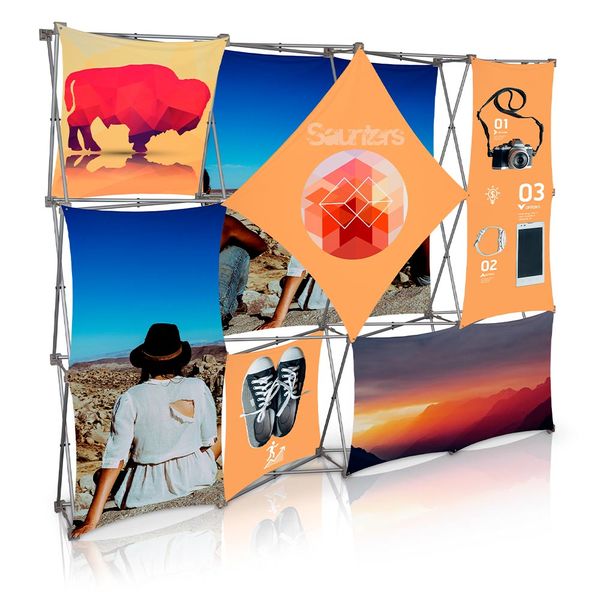 Stretch Panel Pop Up Booth 9.8ft x 7.4ft - 4316
