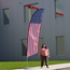 Large Size Our feather flags are designed to boost your outdoor advertising