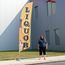 Feather flags make great outdoor advertising Feather flags make great outdoor advertising