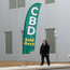CBD Large Size Flag stands just about 13ft high