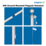 The ground-mounted flagpole is over 20ft tall - perfect for residential areas The ground-mounted flagpole is over 20ft tall - perfect for residential areas