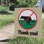 No Dog Poop Sign for the front of your yard No Dog Poop Sign