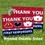 Double Sided Yard Sign Thank You First Responders Sign