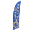 Happy Hanukkah Feather Flag