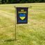 Help support Ukraine with a beautiful garden flag Garden flag with pole set