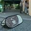 Pop out banner used outdoors Pop out banner used outdoors