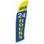 Open 24 Hours Feather Flag Open 24 Hours Feather Flag
