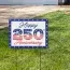 Yard sign visible to passersby