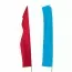 Solid color rectangular feather flags