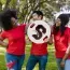 Circle shape cheer signs